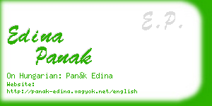 edina panak business card